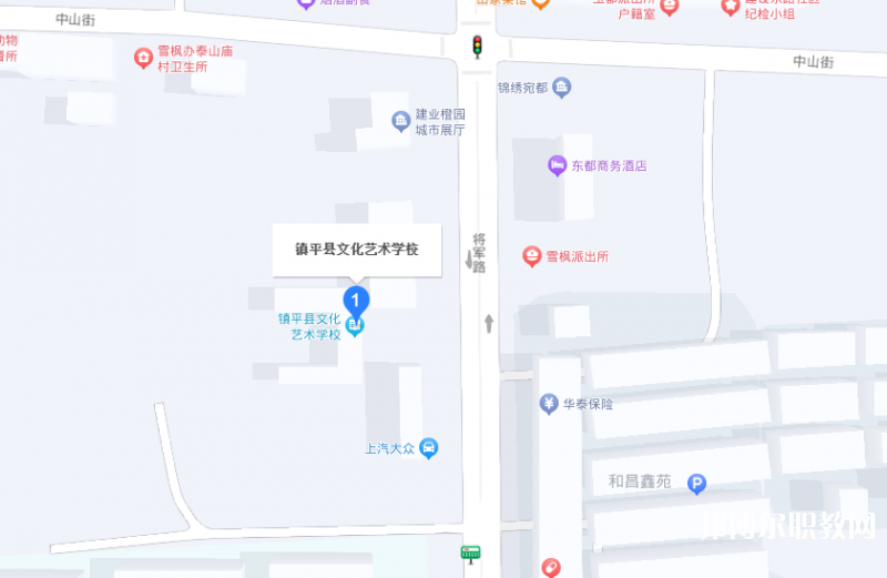鎮(zhèn)平縣文化藝術學校地址，乘車路線