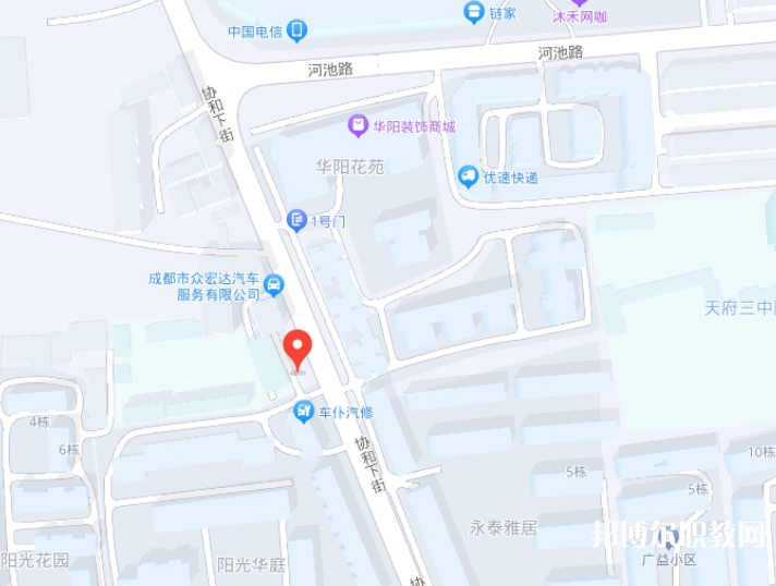 天府成人中等專業(yè)學校地址，乘車路線 