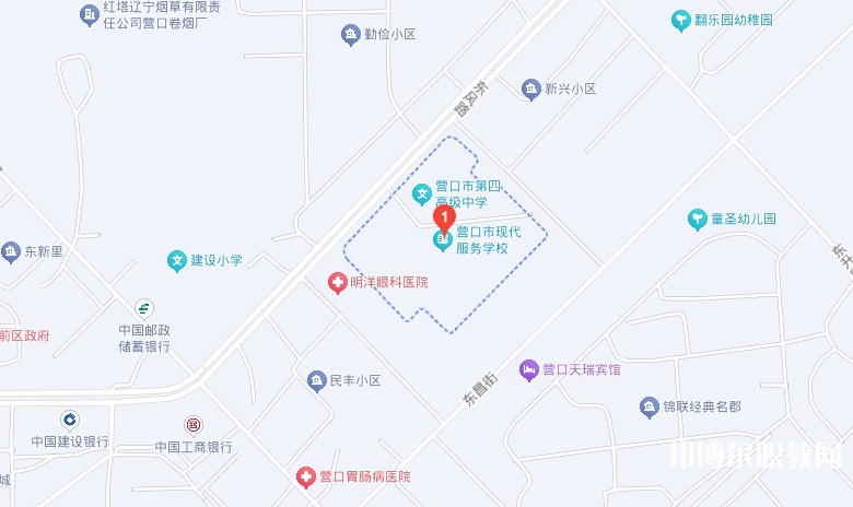 營(yíng)口市現(xiàn)代服務(wù)學(xué)校地址，乘車路線
