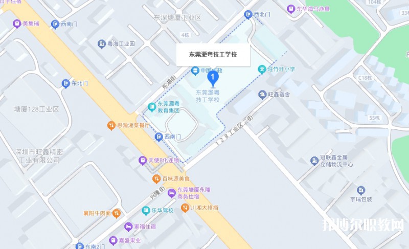 東莞市灝粵技工學(xué)校地址，乘車路線