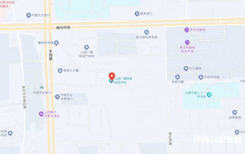 山西廣播電影電視學校地址，乘車路線