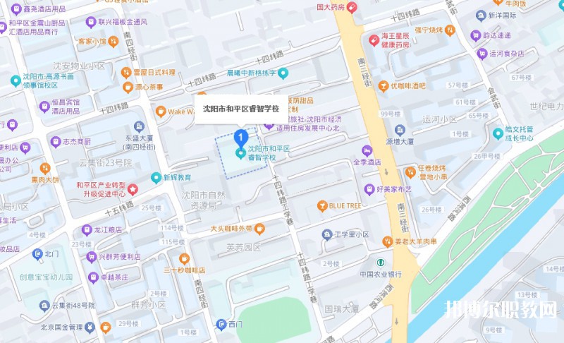 沈陽(yáng)市和平區(qū)睿智學(xué)校地址，乘車路線